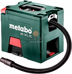 Аккумуляторный строительный пылесос для сухой уборки Metabo AS 18 L PC