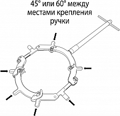 Крепление рукоятки поворотного роторного трубореза Reed Rotary Cutter RC24S