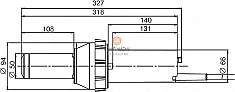 Размеры фена промышленного Leister Mistral System